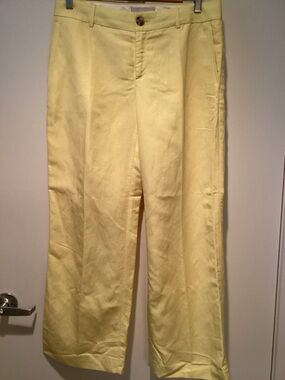 Banana Republic Yellow pants with Branded Waistband